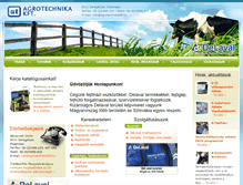 Tablet Screenshot of agrotechnikakft.hu